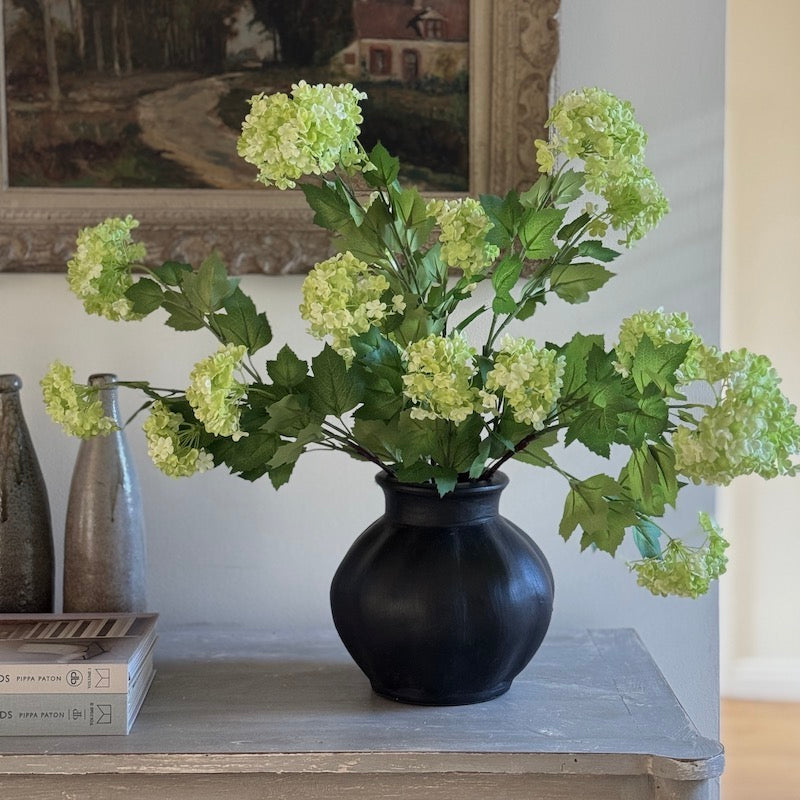 Small Black Flute Vase