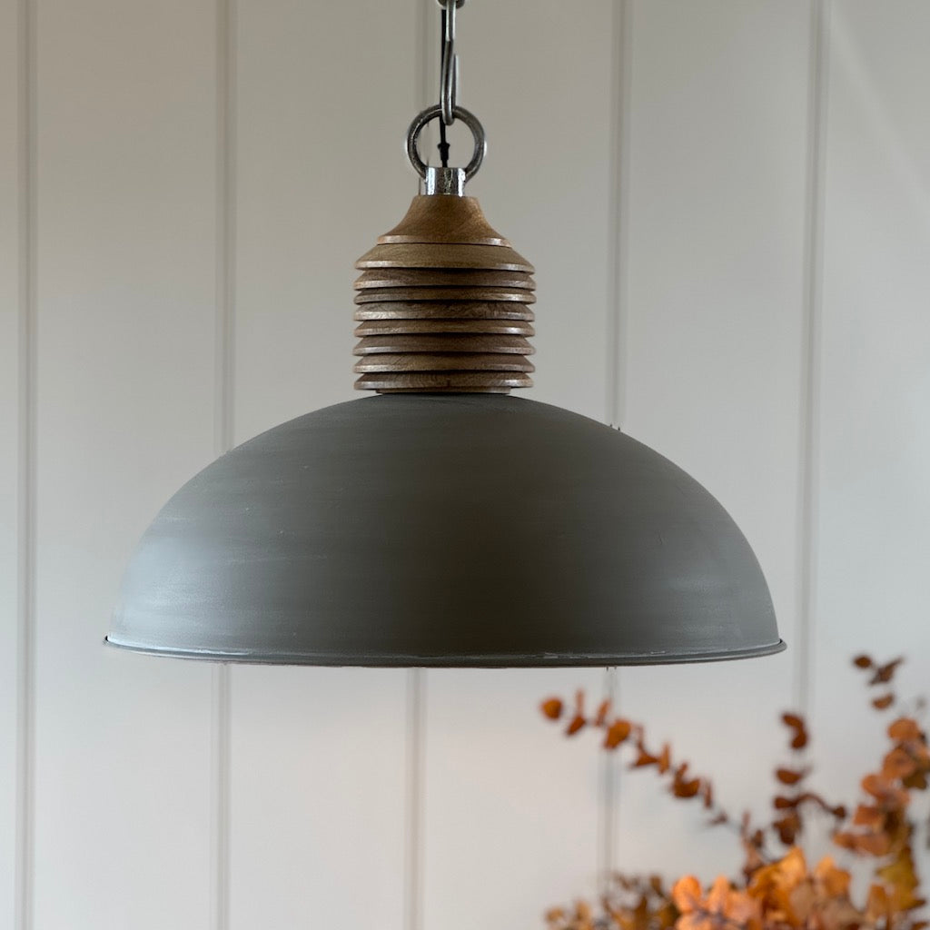 Hanging Lamp Concrete Industrial Avery