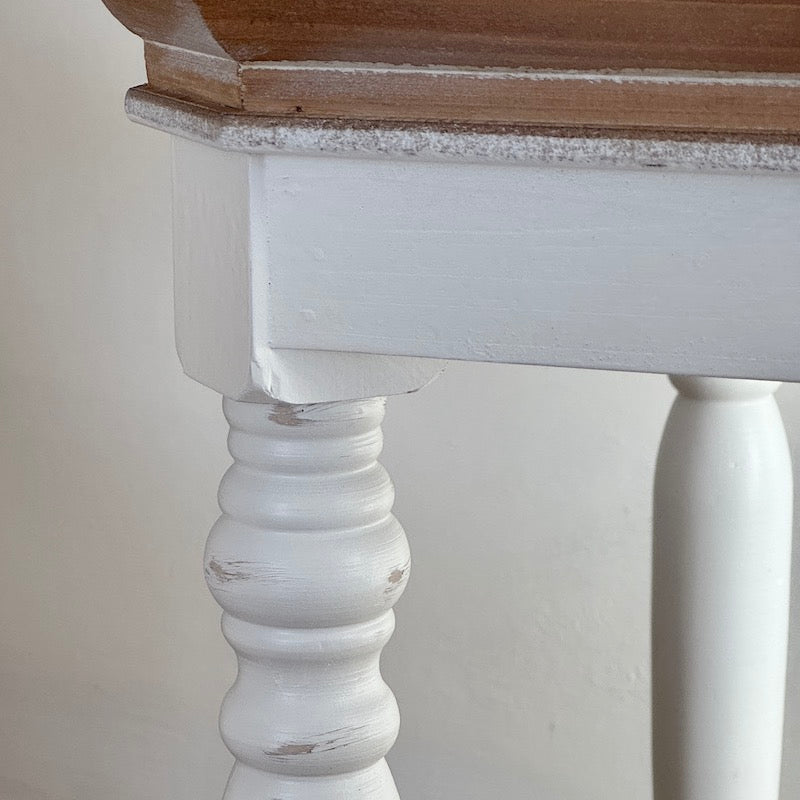 Natural Finish Lipped Side Table
