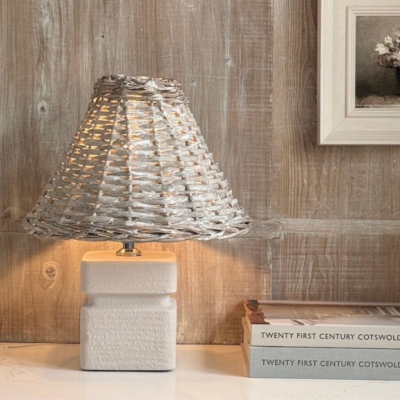 Limestone Square Lamp Base Small
