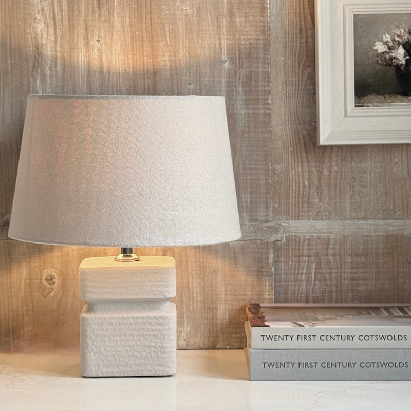 Limestone Square Lamp Base Small