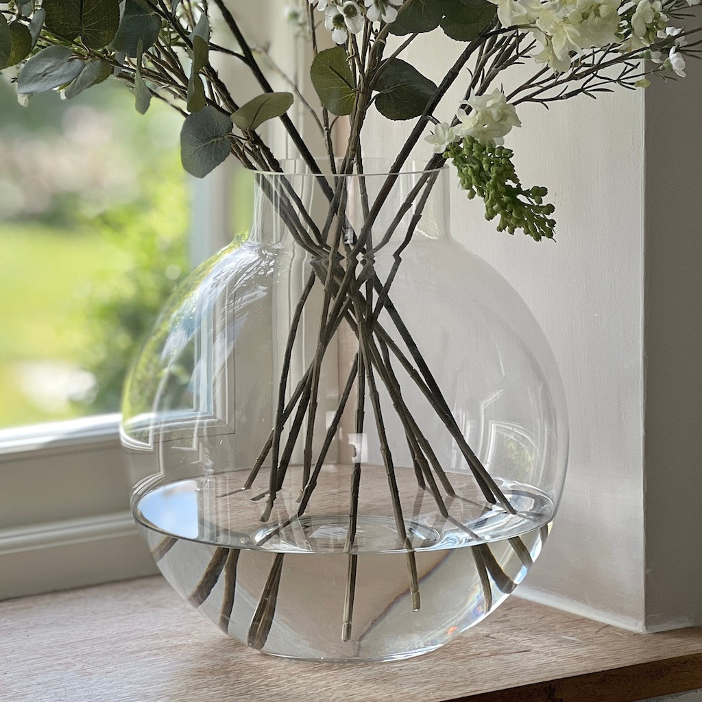 Bubble Flask Glass Vase