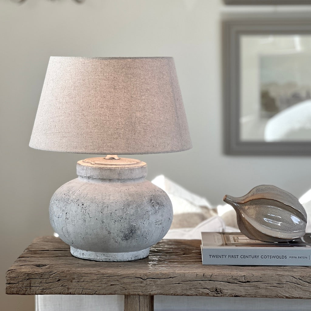 Faux 2025 concrete lamp
