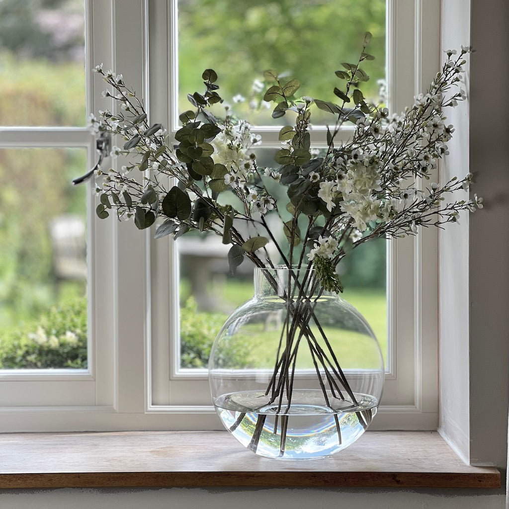 Bubble Flask Glass Vase