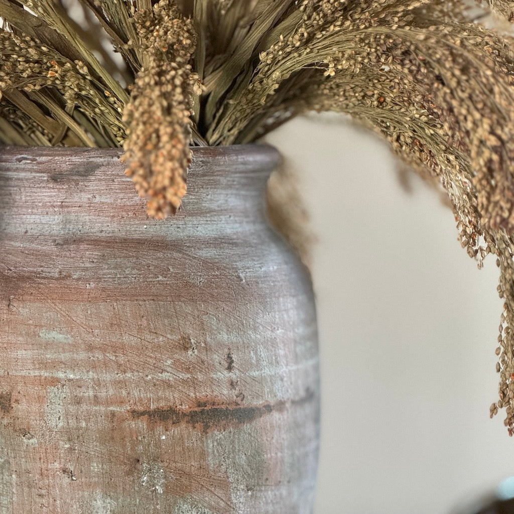 Vintage Style Terracotta Vase