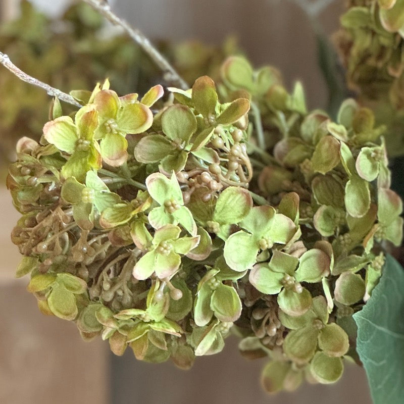 Faux Green Hydrangea Stem