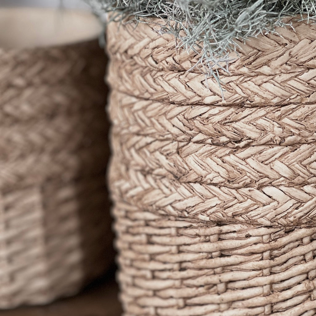 Braided Terracotta Pots