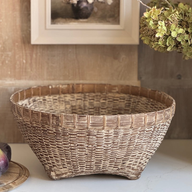 Vintage Style Rattan Woven Bowls