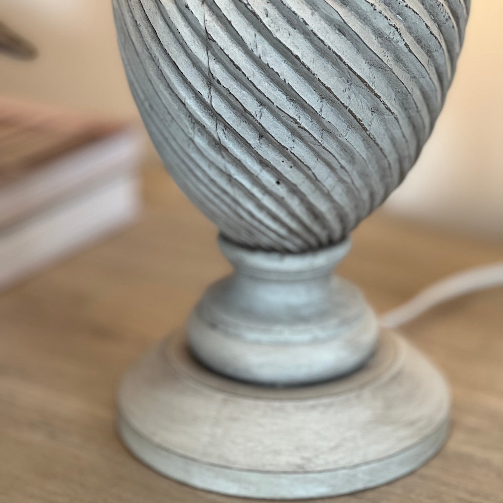 Spiral Ribbed Table Lamp