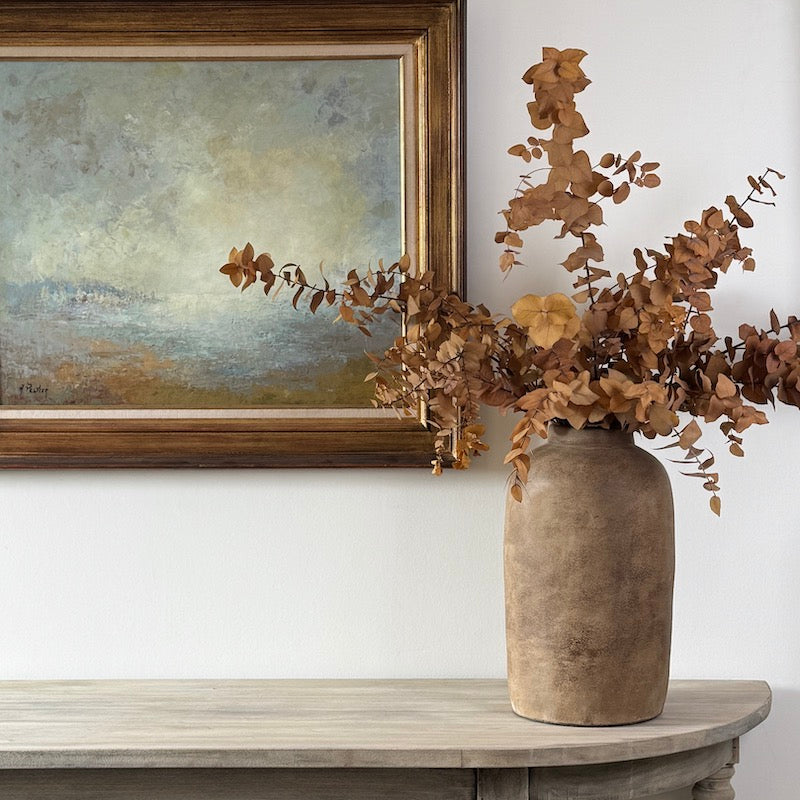 Tall Terracotta Sand Vase