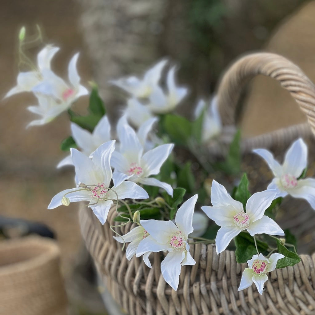 Faux Clematis Spray