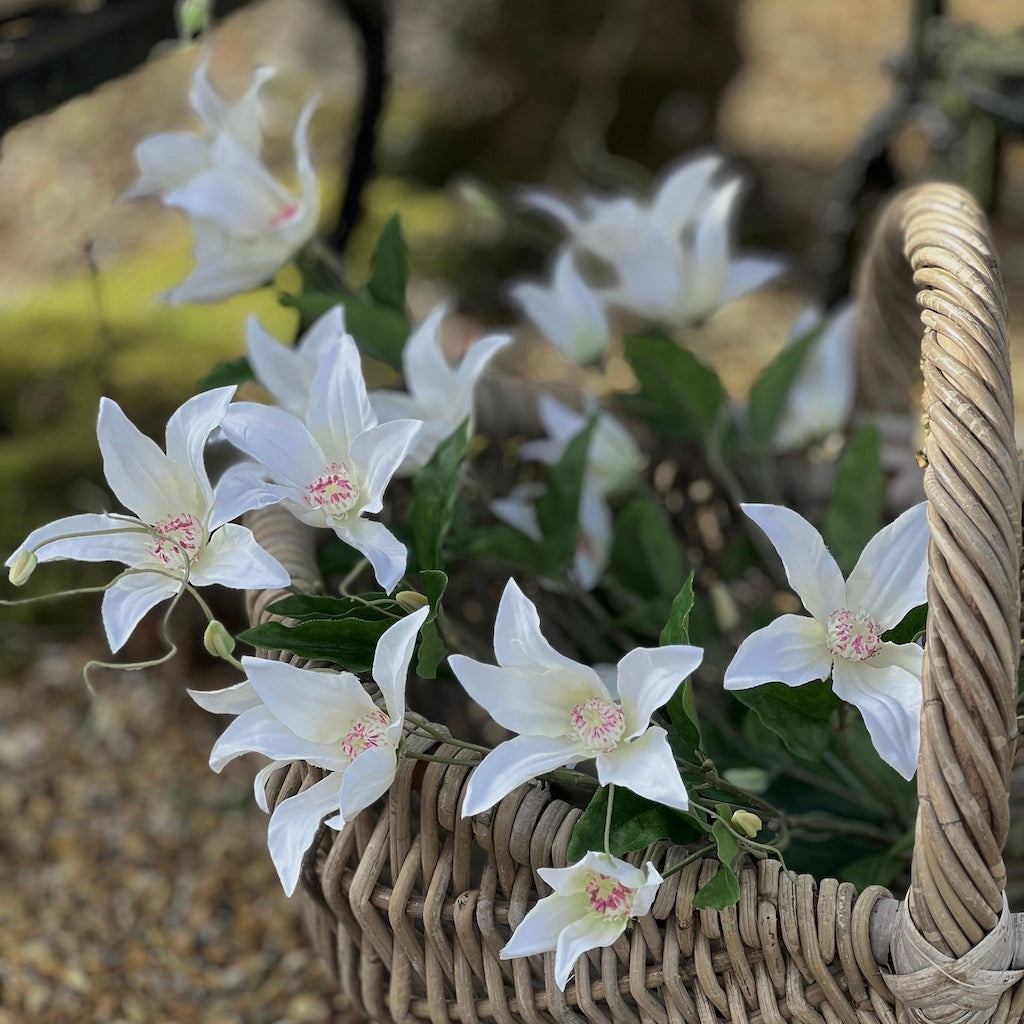 Faux Clematis Spray