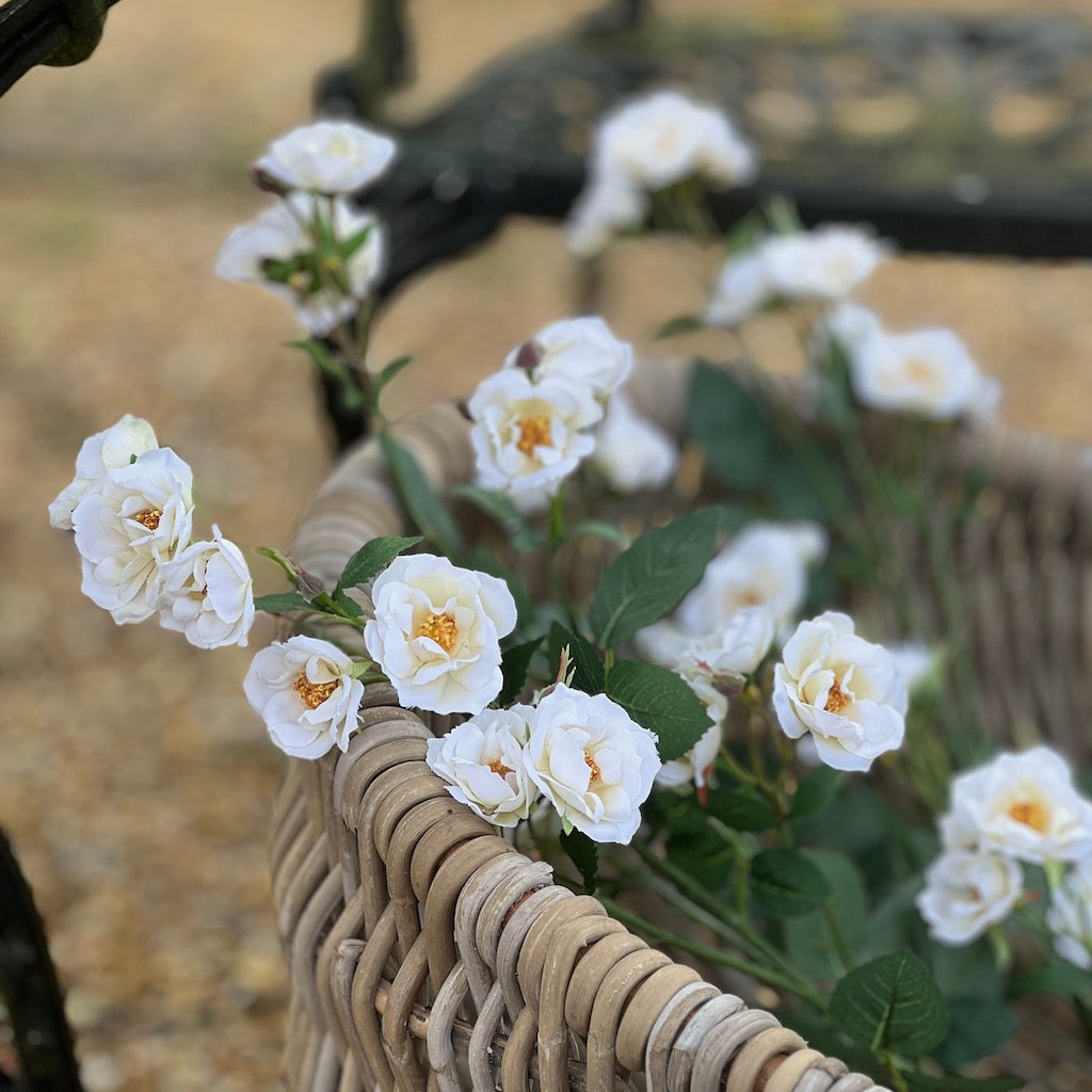 Faux Wild Rose Spray