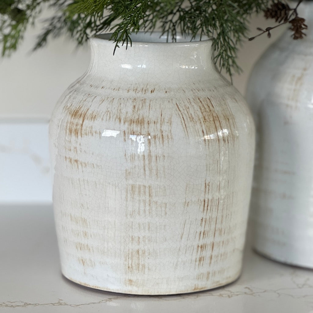 Naunton Glazed Distressed Vase