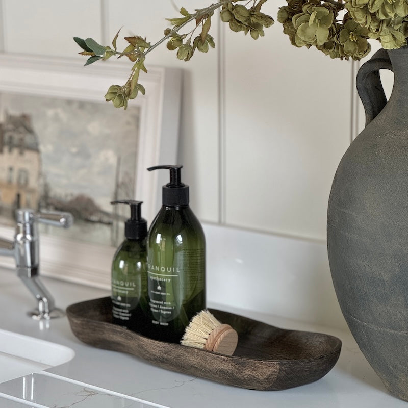 Agubba Antique Brown Sustainable Wood Tray