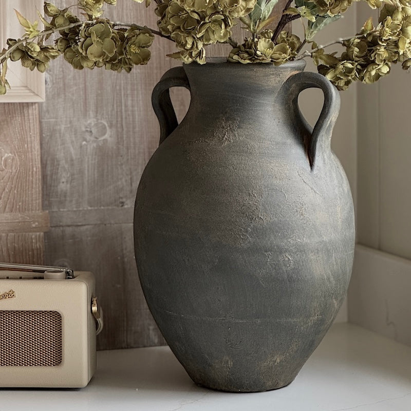 Chalfont Antique Grey Vessel Vase