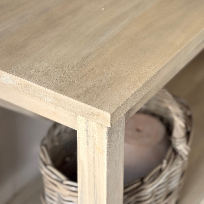 Camille Limewash Console Table