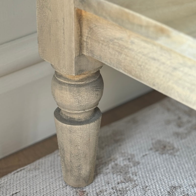 Camille Limewash Console Table