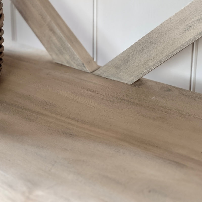 Camille Limewash Console Table