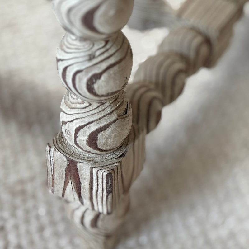 Light Wash Bobble Side Table