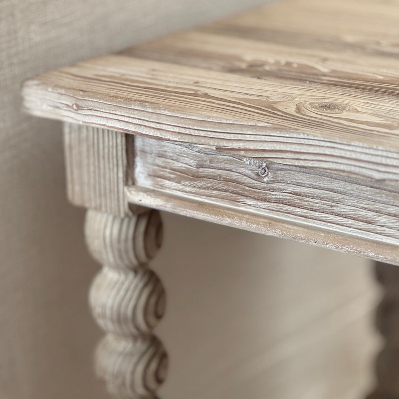 Light Wash Bobble Side Table