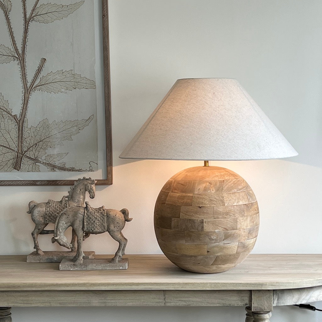 Wooden Ball Table Lamp Tahoe