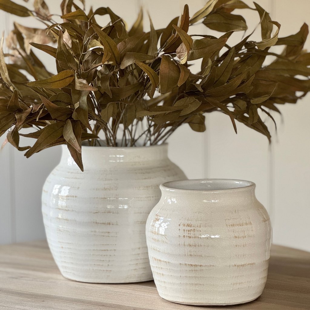 Notgrove Glazed Distressed Vase Pot