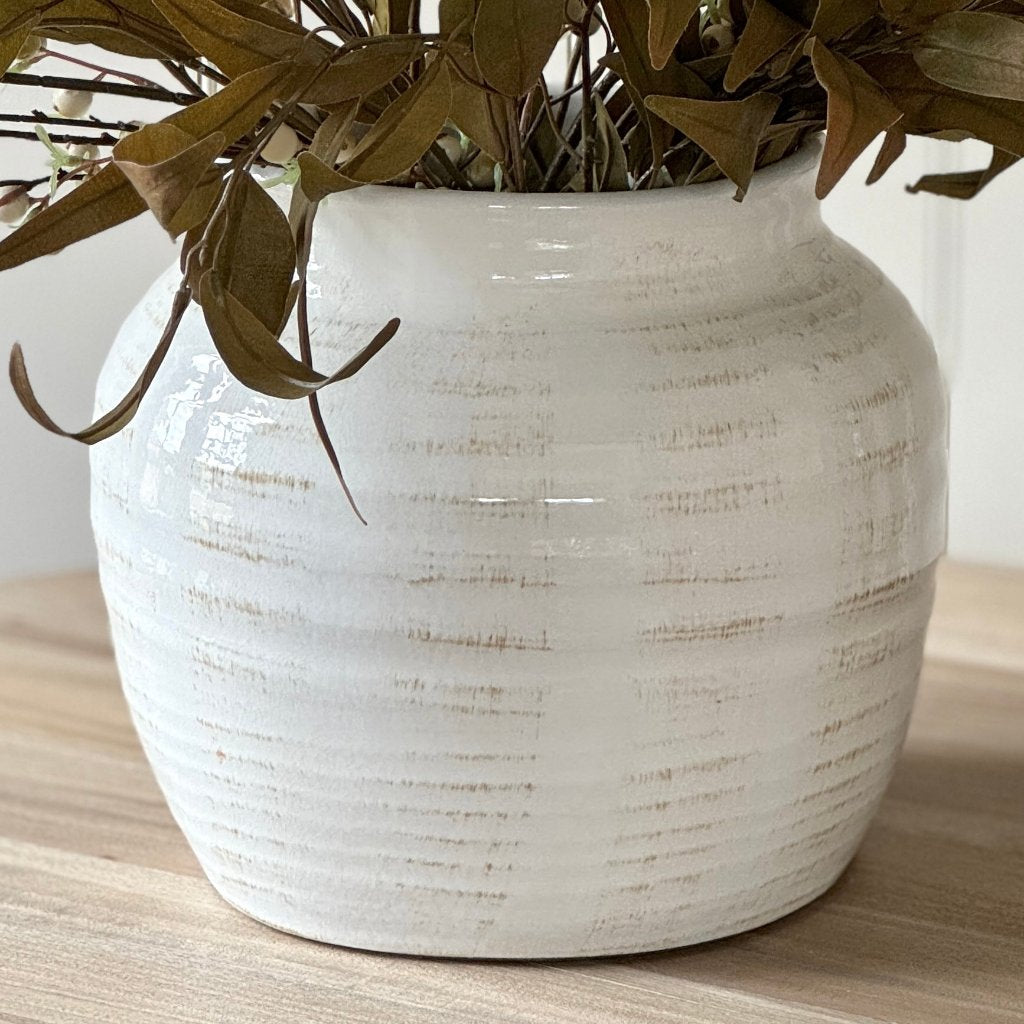 Notgrove Glazed Distressed Vase Pot