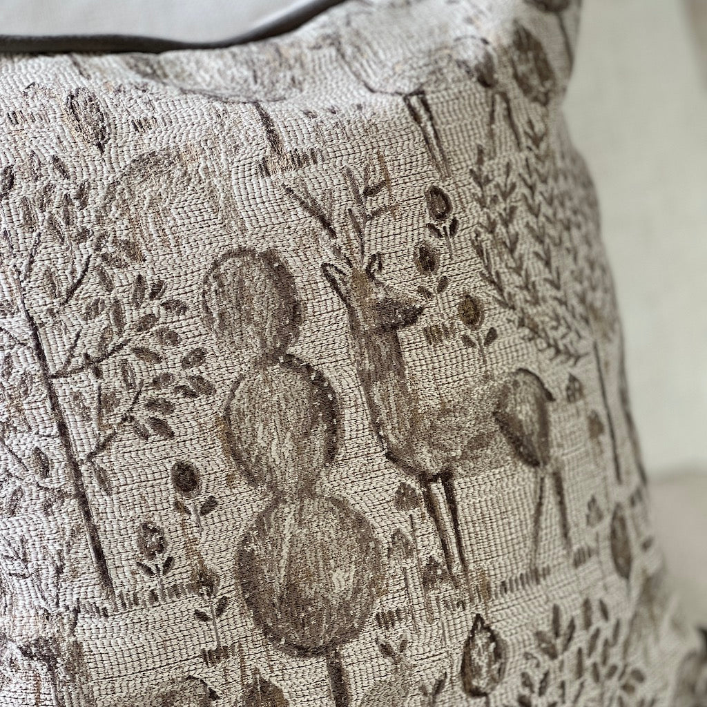 Stags Topiary Plush Cushion Cover Two Sizes