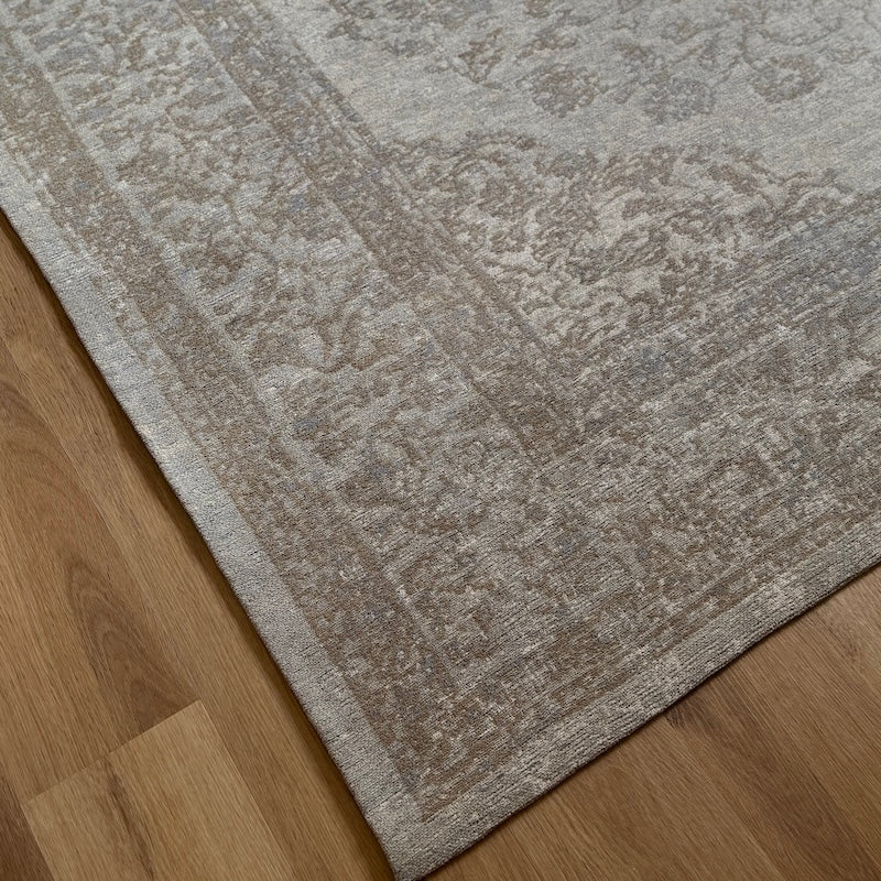 Woven Stone Sand Patterned Smooth Rug