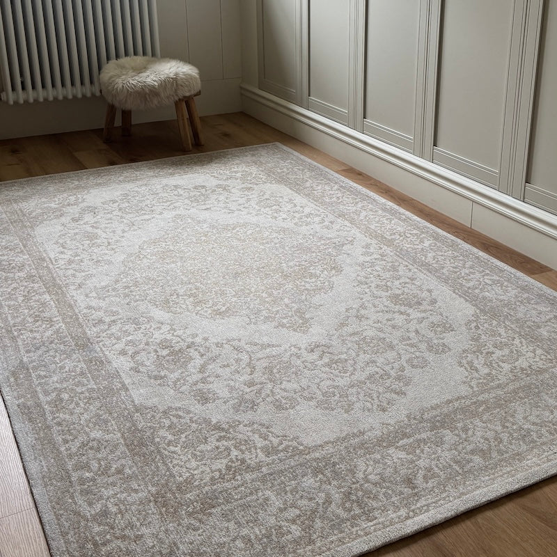 Woven Stone Sand Patterned Smooth Rug