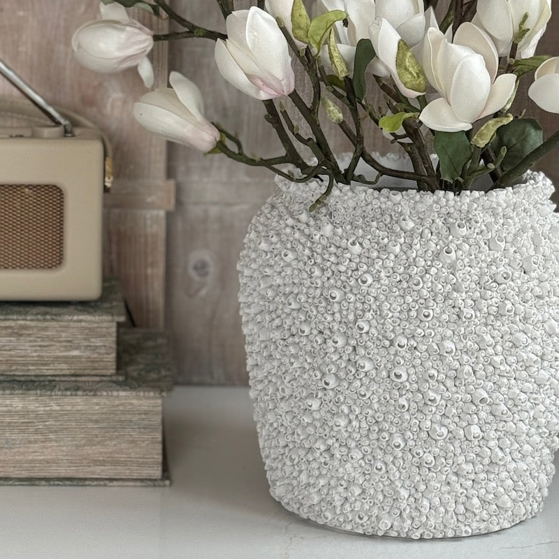 White Barnacle Vase