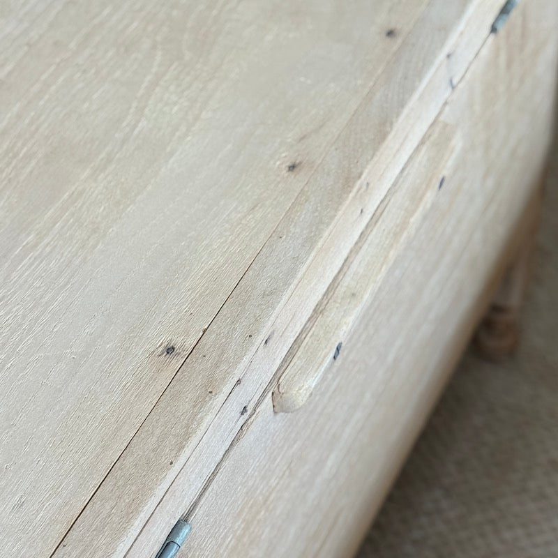Vintage Reclaimed Old Wood Bleached Chest