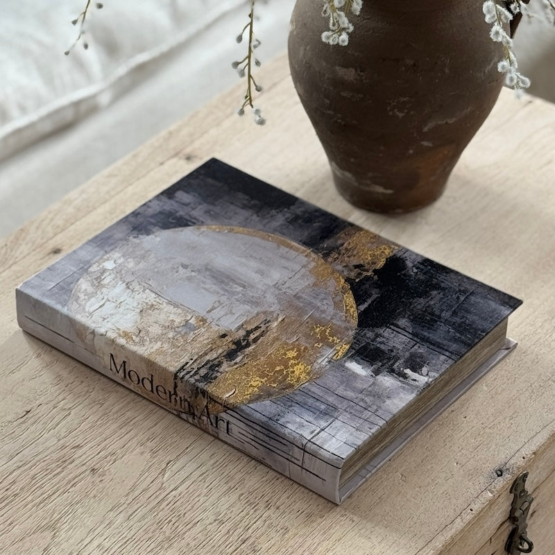 Modern Art Moon Book Box