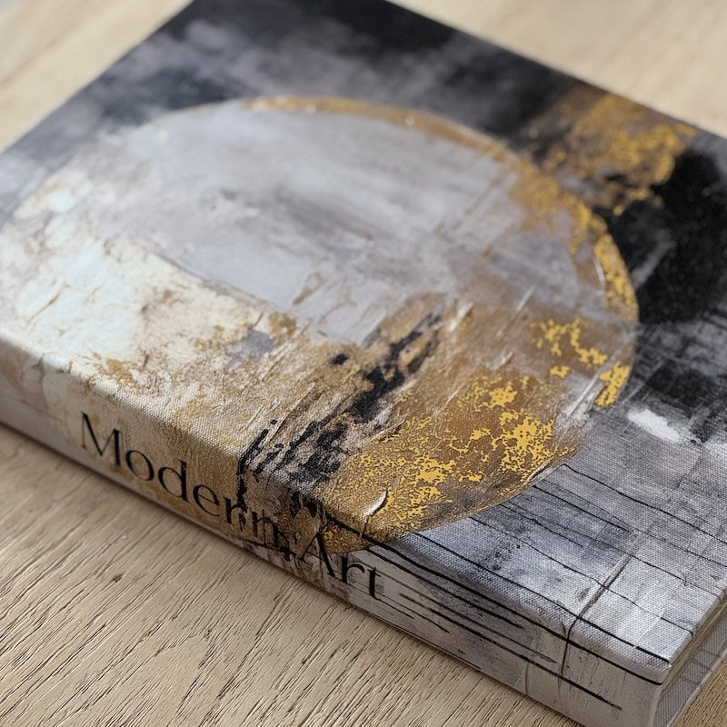 Modern Art Moon Book Box