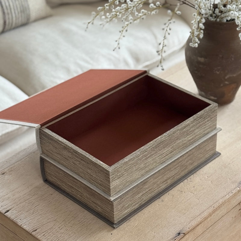 Interior Space Design Book Boxes – Set of 2 | Modern Decorative Storage
