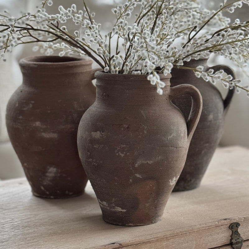 Vintage Style Handmade Clay Jugs
