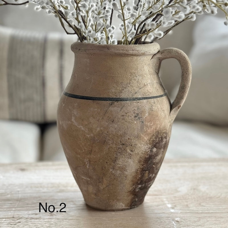 Vintage Look Handmade Clay Jugs