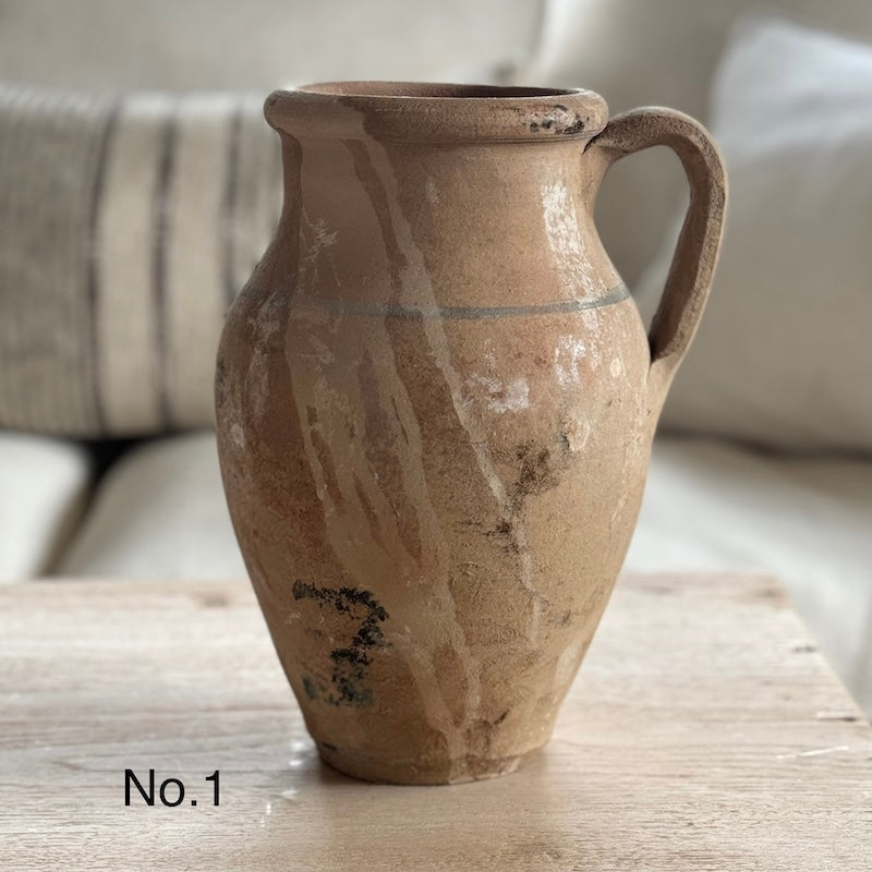 Vintage Look Handmade Clay Jugs