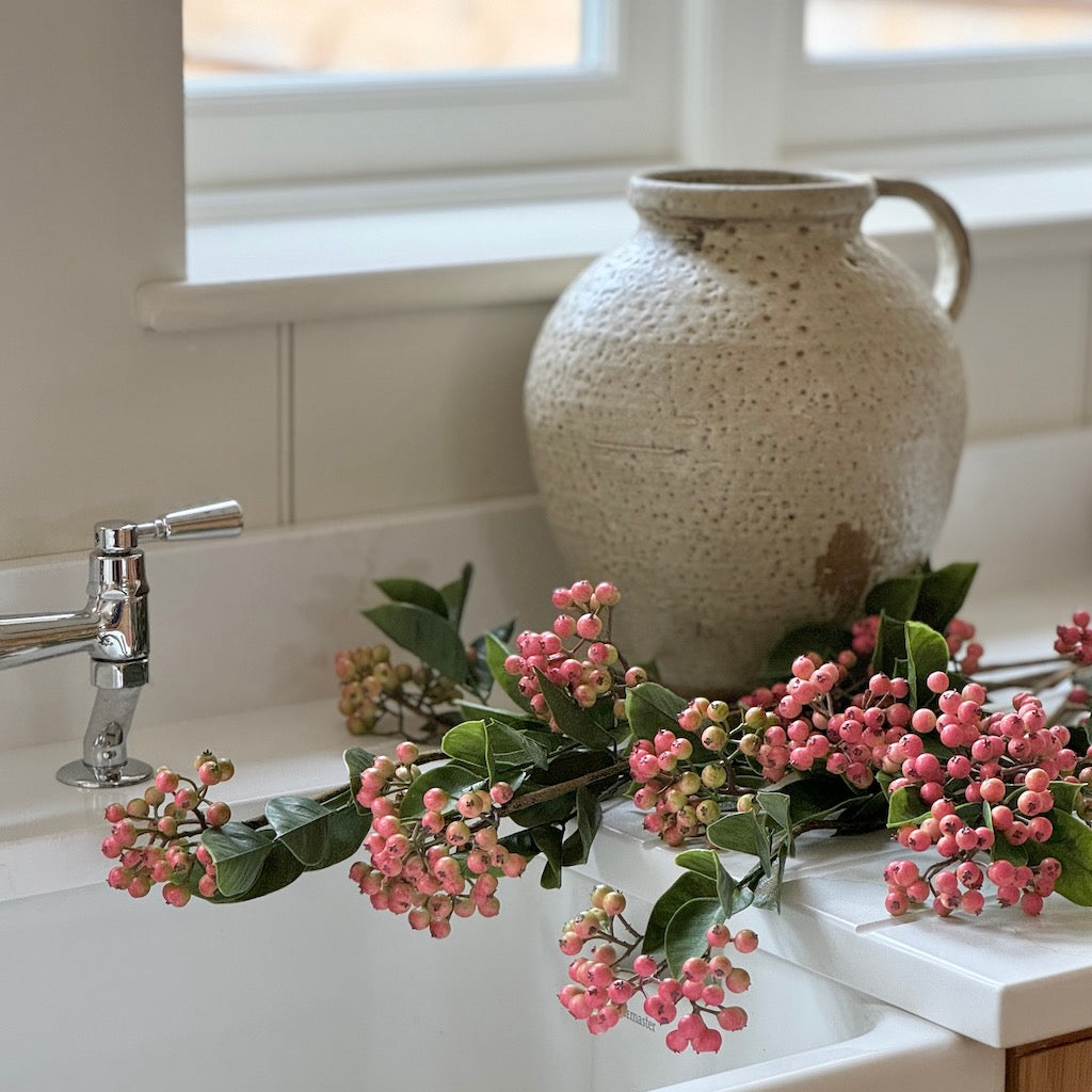 Faux Pink Berry Spray