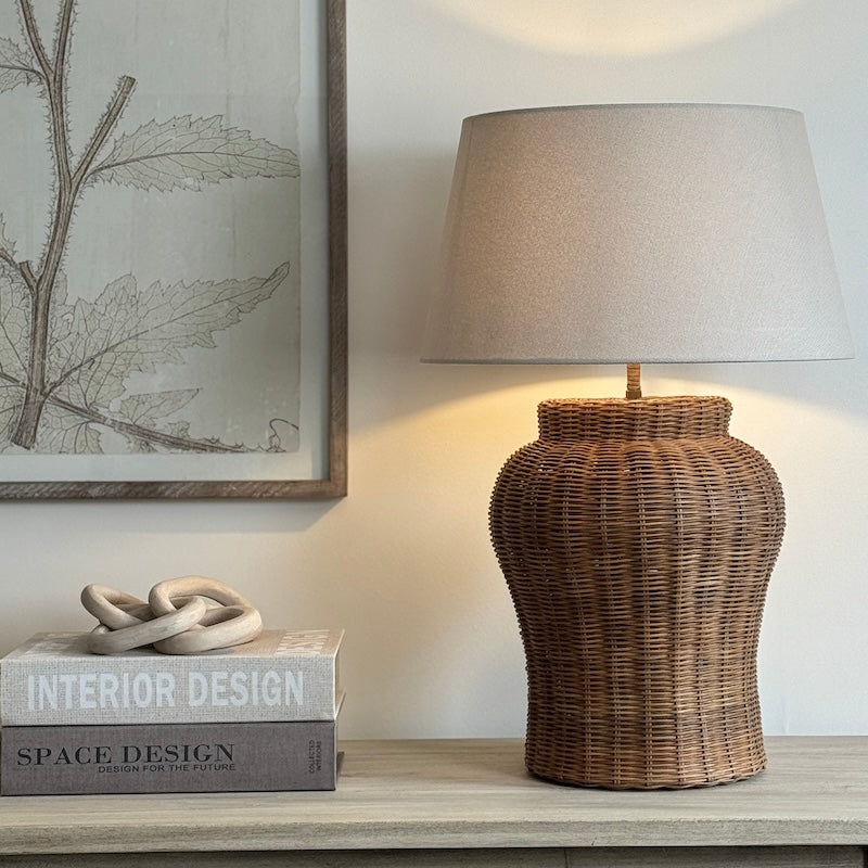 Marlow Natural Matte Rattan Table Lamp