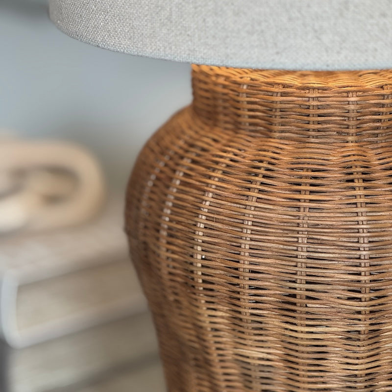 Marlow Natural Matte Rattan Table Lamp