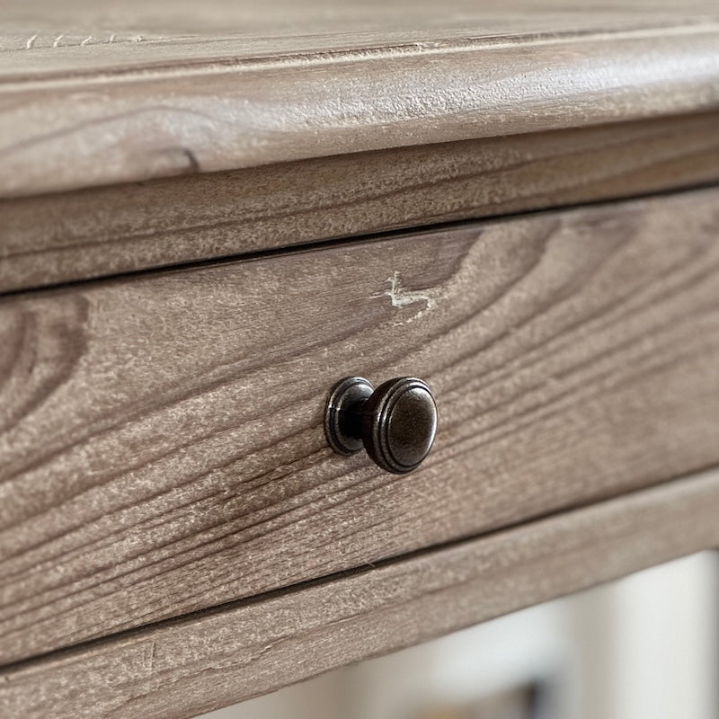 Country House 3 Drawer Console Table with Shelf