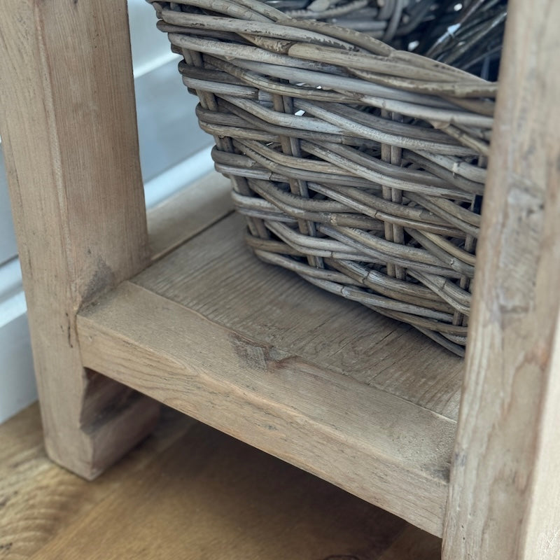 Savona 3 Drawer Reclaimed Wood Console Table