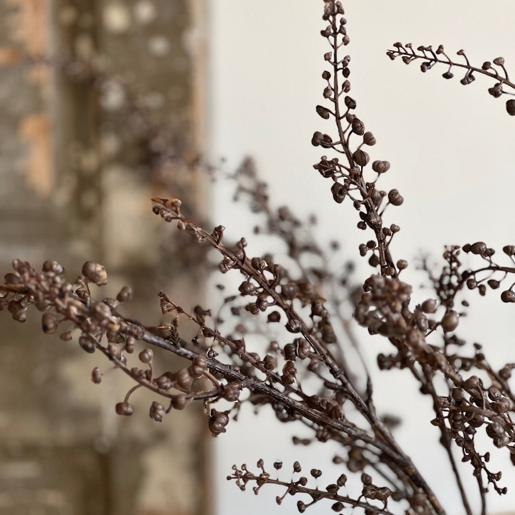 Faux Berry Branch Dark Brown