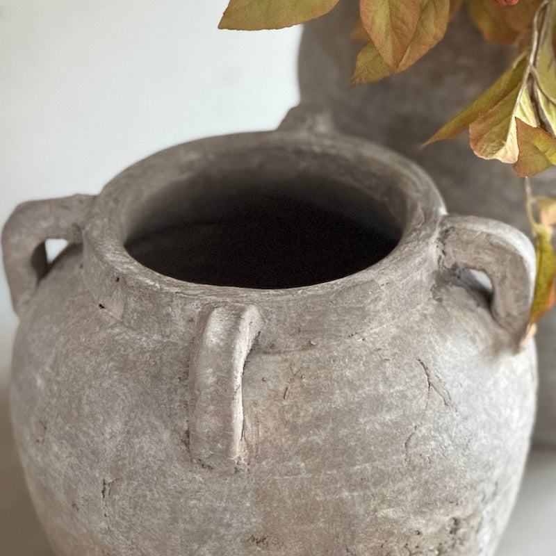 Rustic Limestone Terracotta Vase