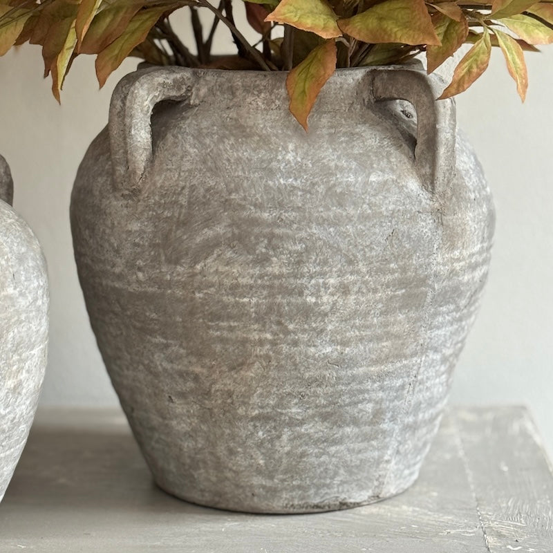 Rustic Limestone Terracotta Vase
