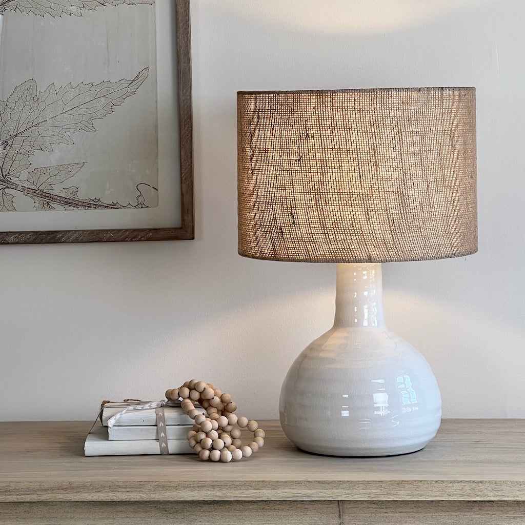 Coarse Woven 33cm Cylinder Shade