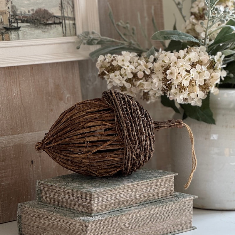 Natural Rattan Acorn