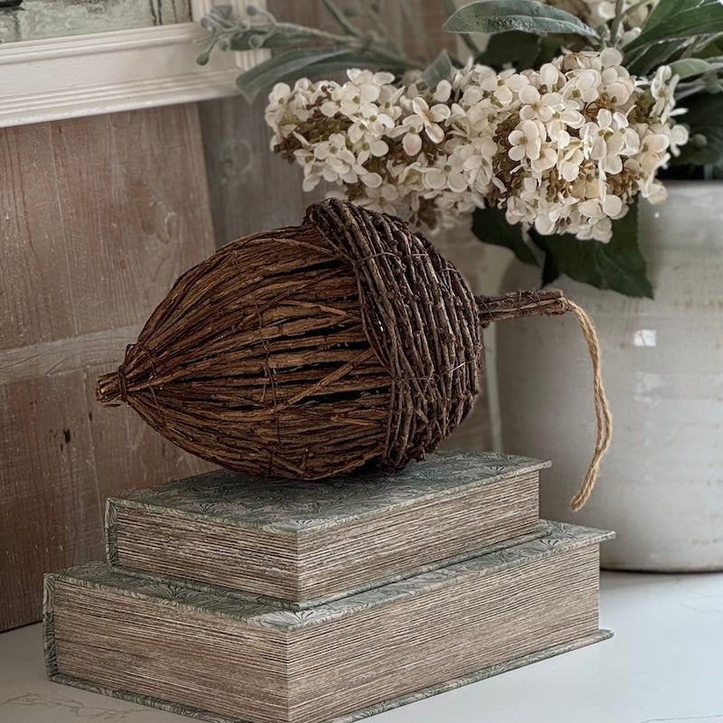 Natural Rattan Acorn